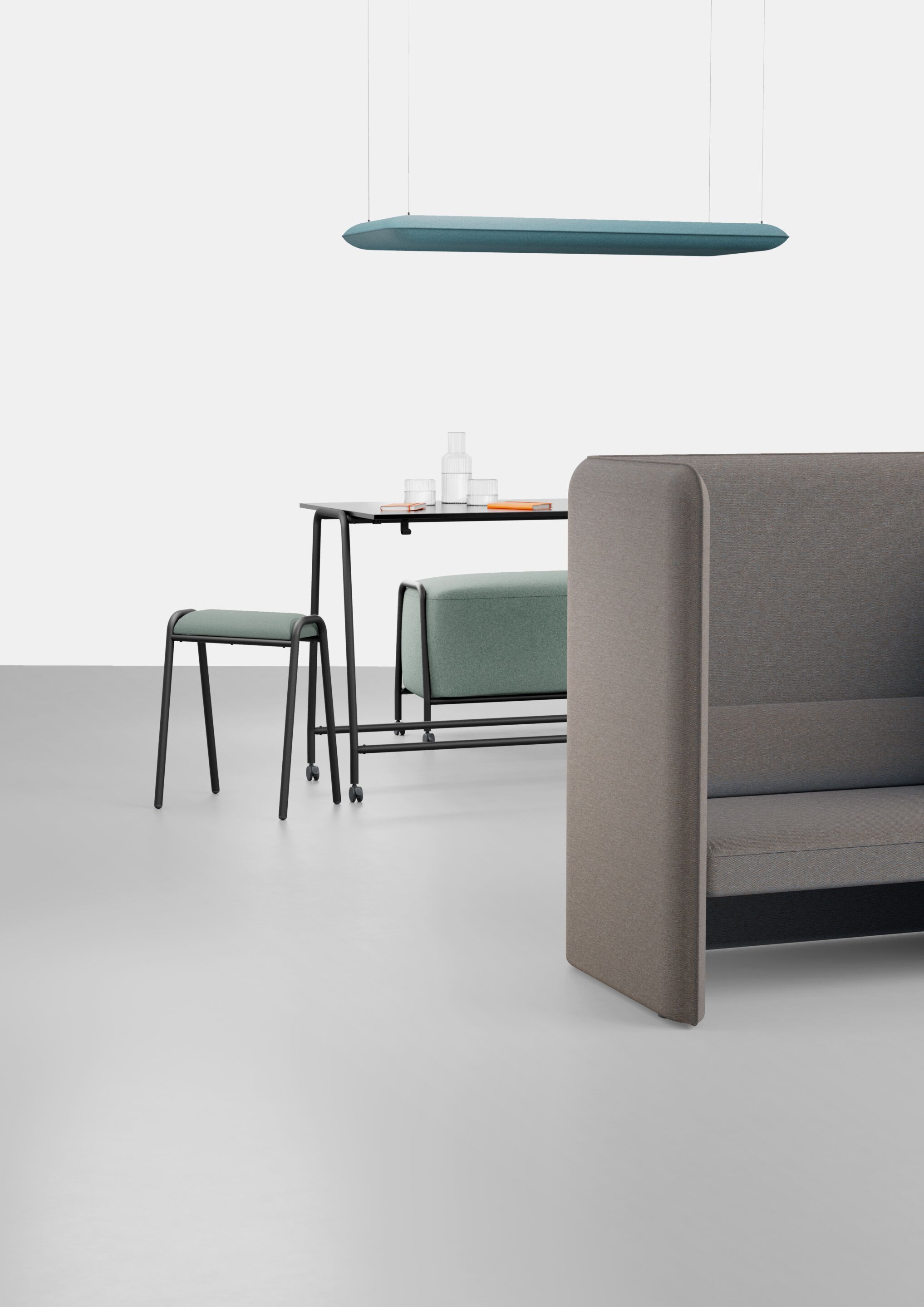 Высокий деревянный стол для совещаний с колесами IBEBI Boss ARCH-00023742 - Вид №2