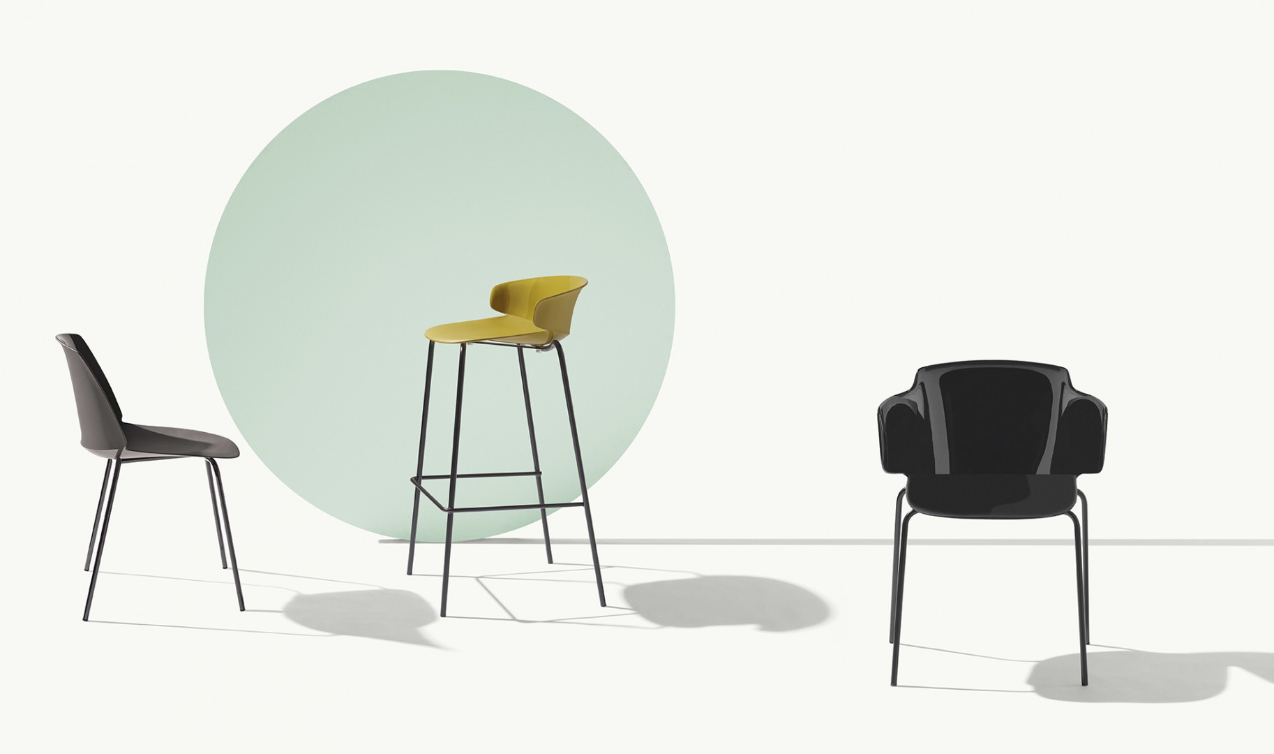 Classy 1090 Стул со стальным каркасом, 4 ножки. Полипропиленовая оболочка. Et al. Classy - Вид №5