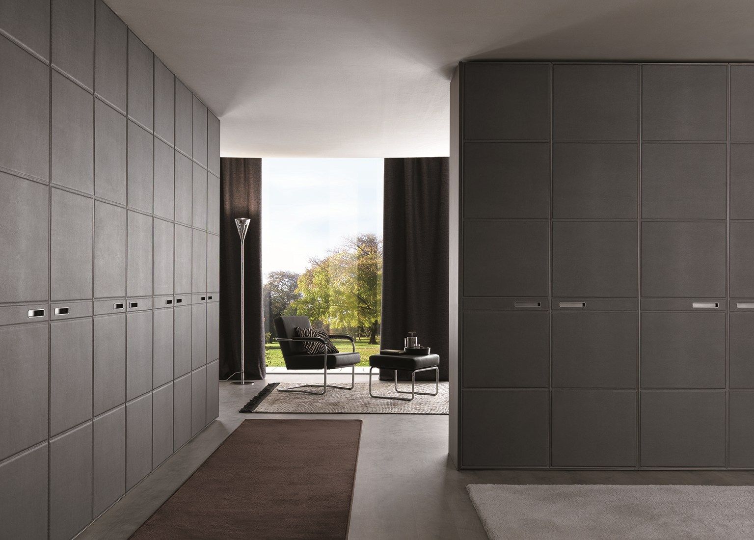 Шкаф из искусственной кожи с копланарными дверцами MisuraEmme LONDON ARCH-00151554 - Вид №1