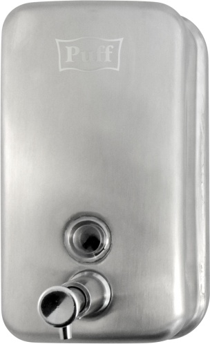 1402.095 Дозатор для жидкого мыла из нерж стали матовый антивандальный 8605m PUFF  - Вид №4