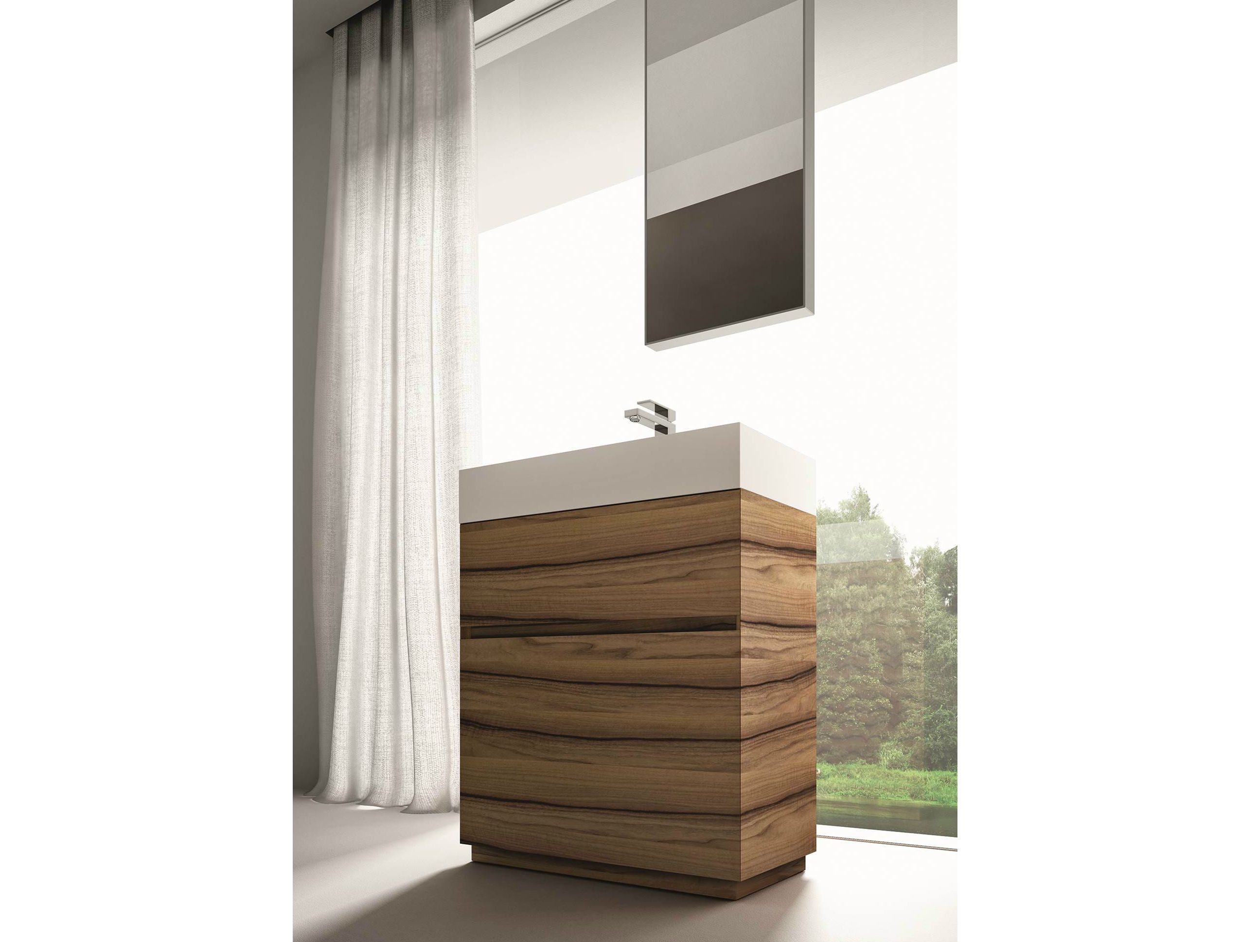 Шкаф для раковины из грецкого ореха Ideagroup Cubik ARCH-00134385 - Вид №1