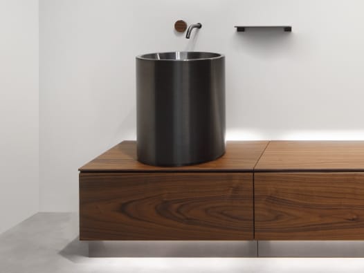 Санитарный модуль из нержавеющей стали и дерева для умывальника CEADESIGN счеты ARCH-00075332 - Вид №1