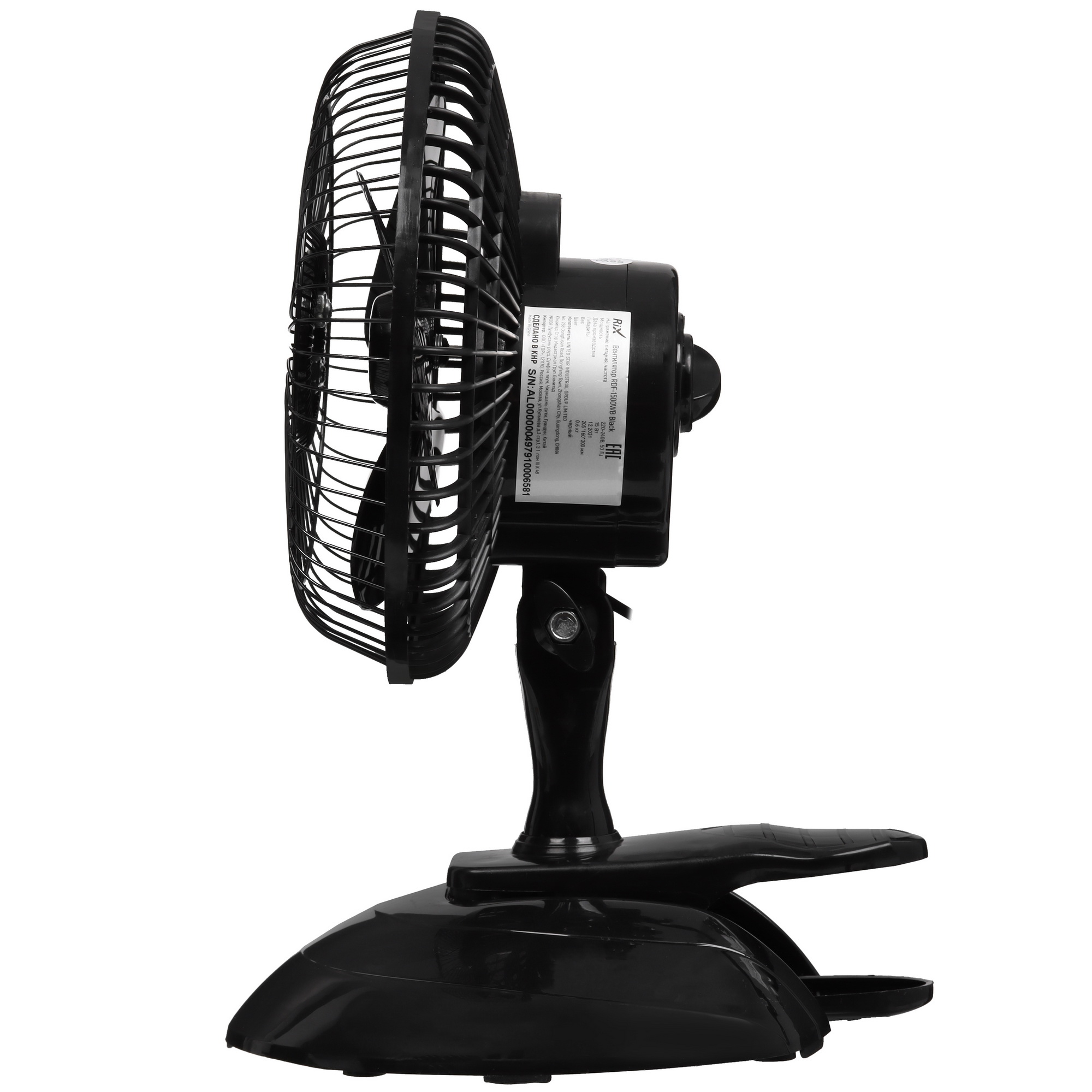 9089788 Вентилятор Rix RDF-1500WB  черный STDN-0129496 - Вид №2