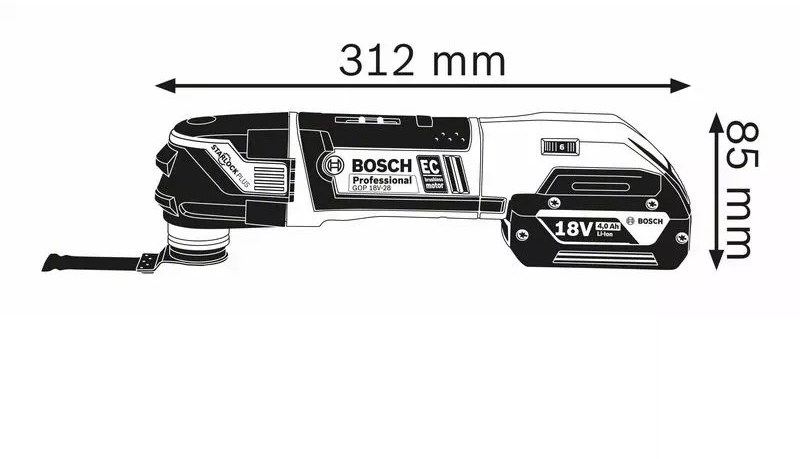 BOSCH PROFESSIONAL Аккумуляторный многофункциональный инструмент sun-id-1398292 - Вид №1