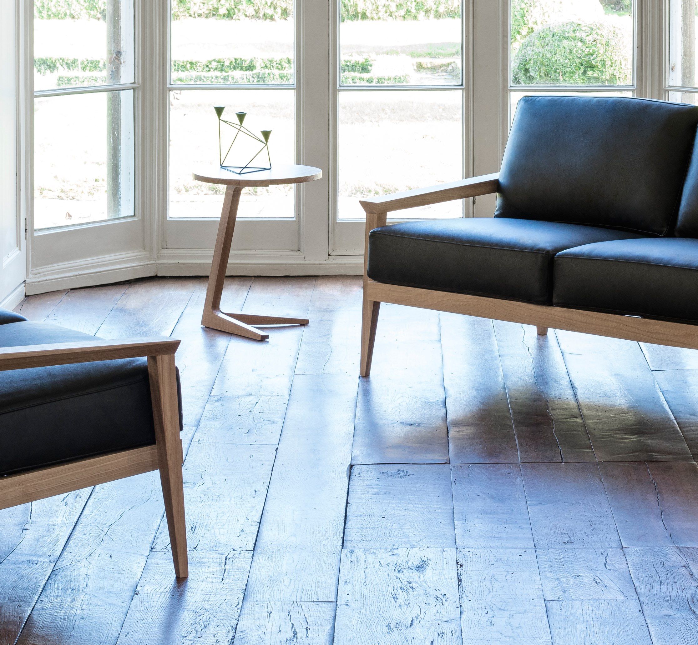 Круглый журнальный столик из дуба Case Cross ARCH-00143295 - Вид №3