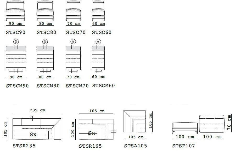 Flexstyle Расслабляющий угловой диван из ткани для 4 человек sun-id-1488433 - Вид №13