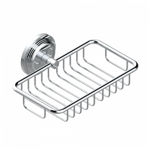 U9S-620 Мыльница-сетка с фланцем 160 x 95 мм Thg-paris Grand central с ручками-рукоятками с белым ониксом Хром
