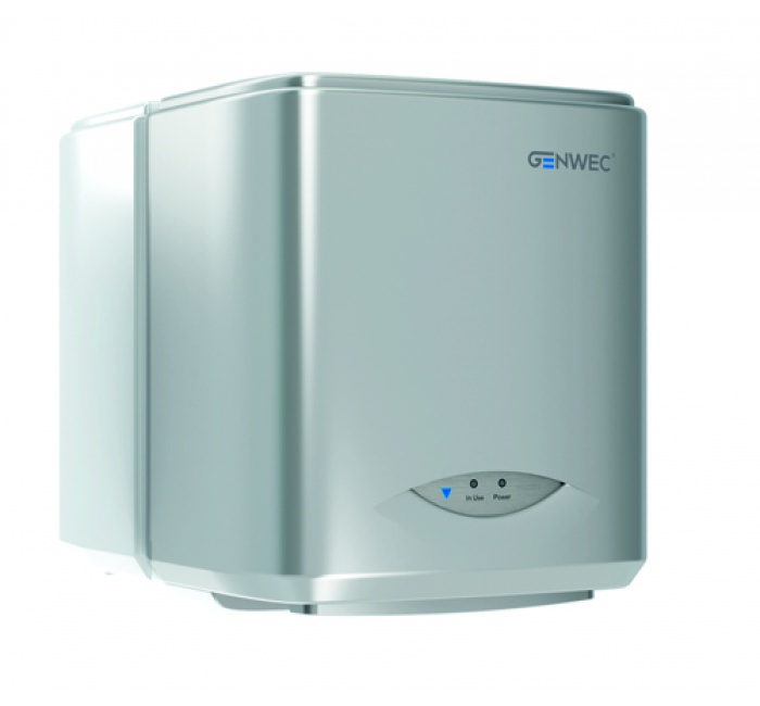 GW01 19 04 02 Genwec Модель A Ручная сушилка для рук из блестящей нержавеющей стали 