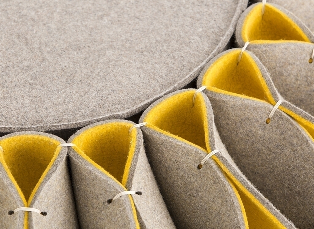 029019 Пуф низкий Yellow GAN Ruff Pouf - Вид №3