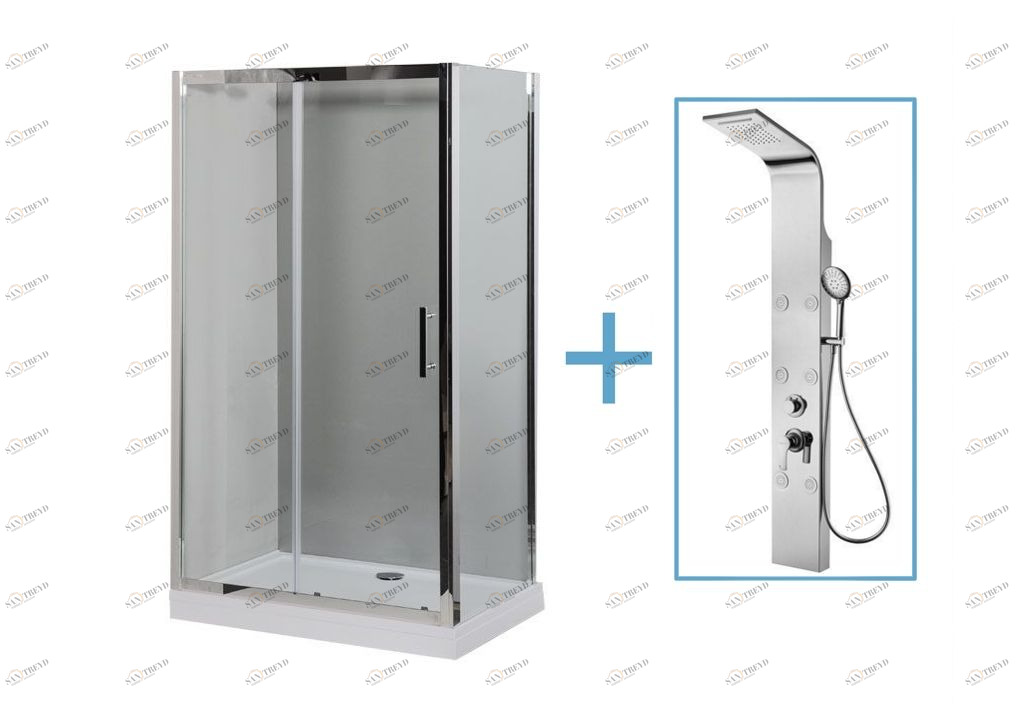 Душевой уголок Aquanet Delta NPE1131 120x80 (+ панель Aquanet Galaxy Shine) 0018321300209997