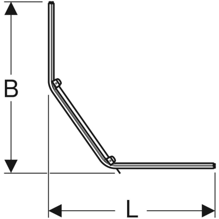 558.201.00.1 Пятиугольный передний элемент Porsgrund Showerama 10-5 Geberit  - Вид №2