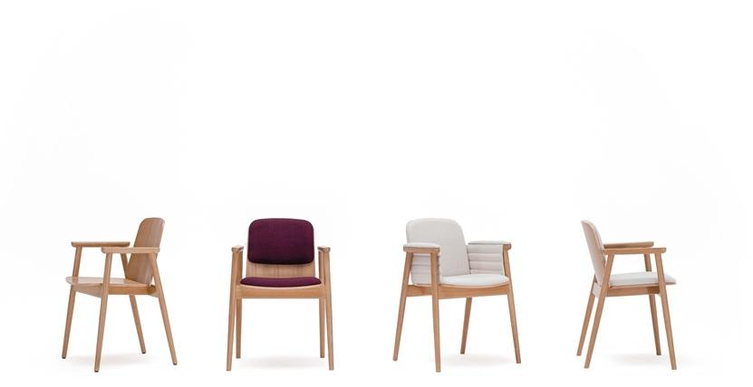 Paged Стул с обивкой и подлокотниками Prop sun-id-1366047 - Вид №1