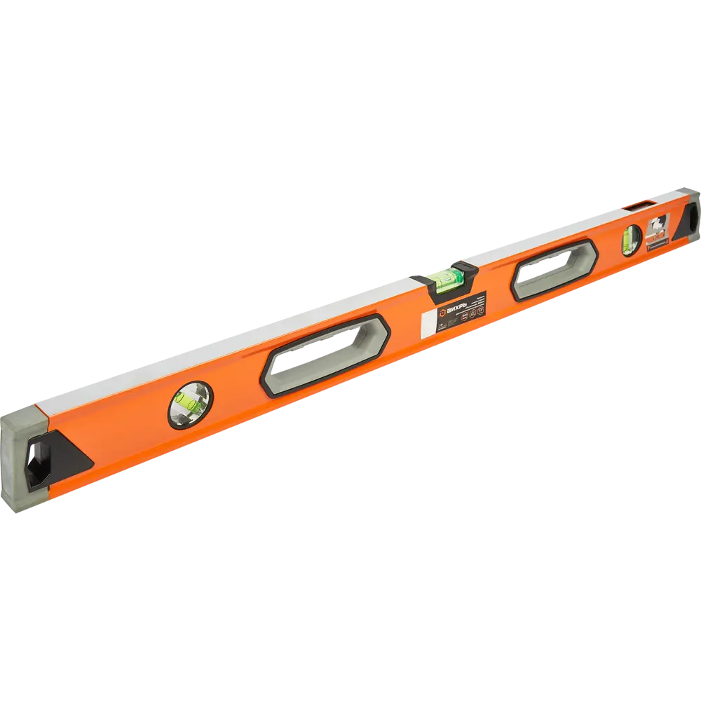 ВИХРЬ Усиленный алюминиевый уровень 800 мм с магнитной системой и зеркальным отражателем 85582848 STLM-0064241