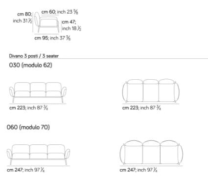 3-местный тканевый диван Amura Бруклин ARCH-00082497 - Вид №4