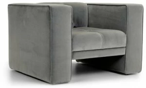 Domingo Salotti Стеганое кожаное кресло в классическом стиле Tubby