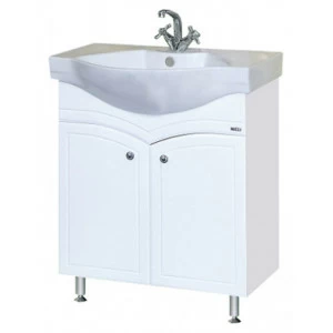 Тумба Илона-70 белая эмаль с раков. мебельн. А832 70 см