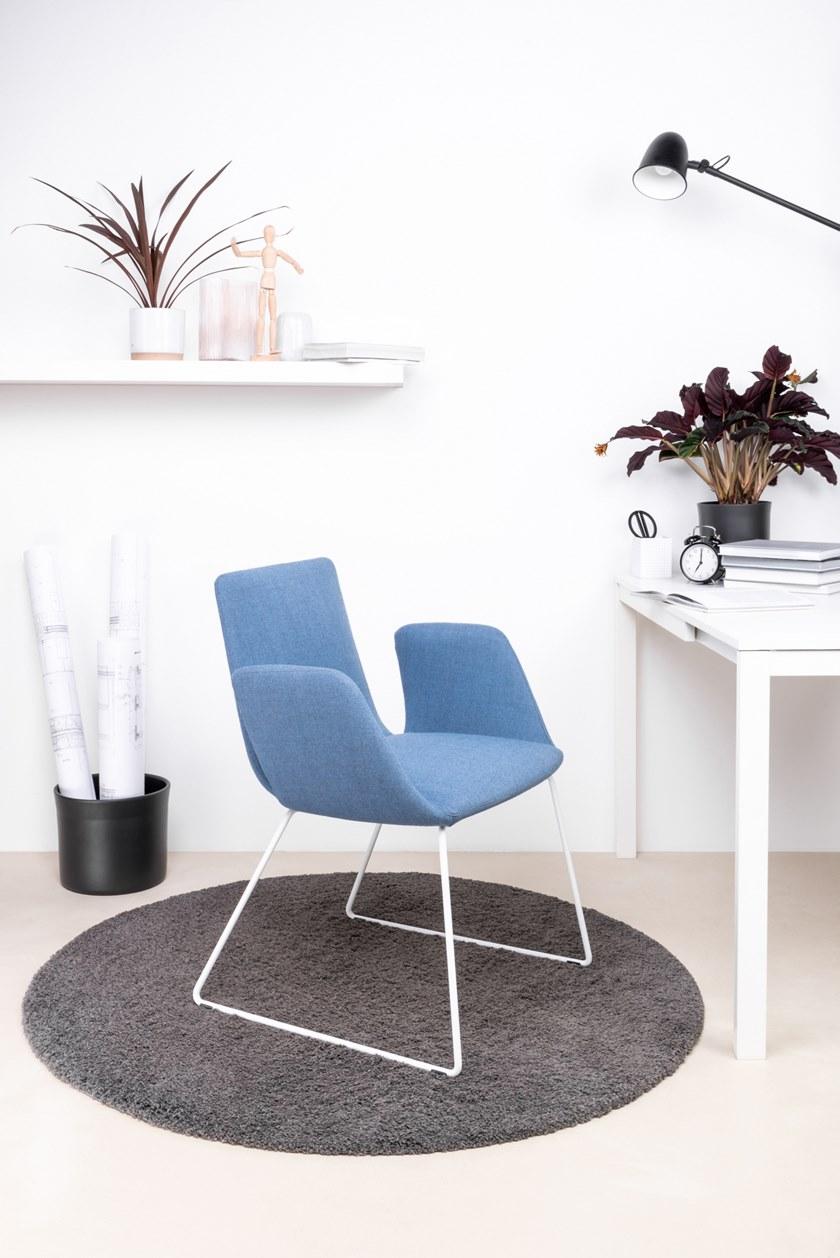 LD Seating Тканевый стул на санках с подлокотниками Harmony modern 870-n - Вид №8