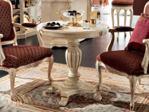 Modenese Gastone Круглый журнальный столик с основанием 4 звезды для гостиной Bella vita