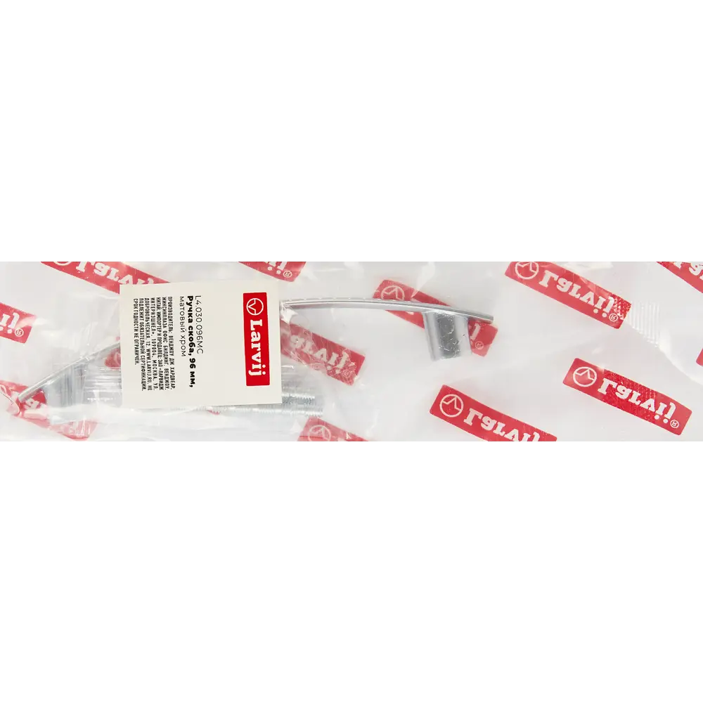 87378135 Ручка-скоба мебельная L4.030 ЦАМ 96 мм цвет матовый хром STLM-1003750 LARVIJ  - Вид №5