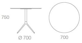 Albaplus Круглый стол в hpl Momo sun-id-1481387 - Вид №2