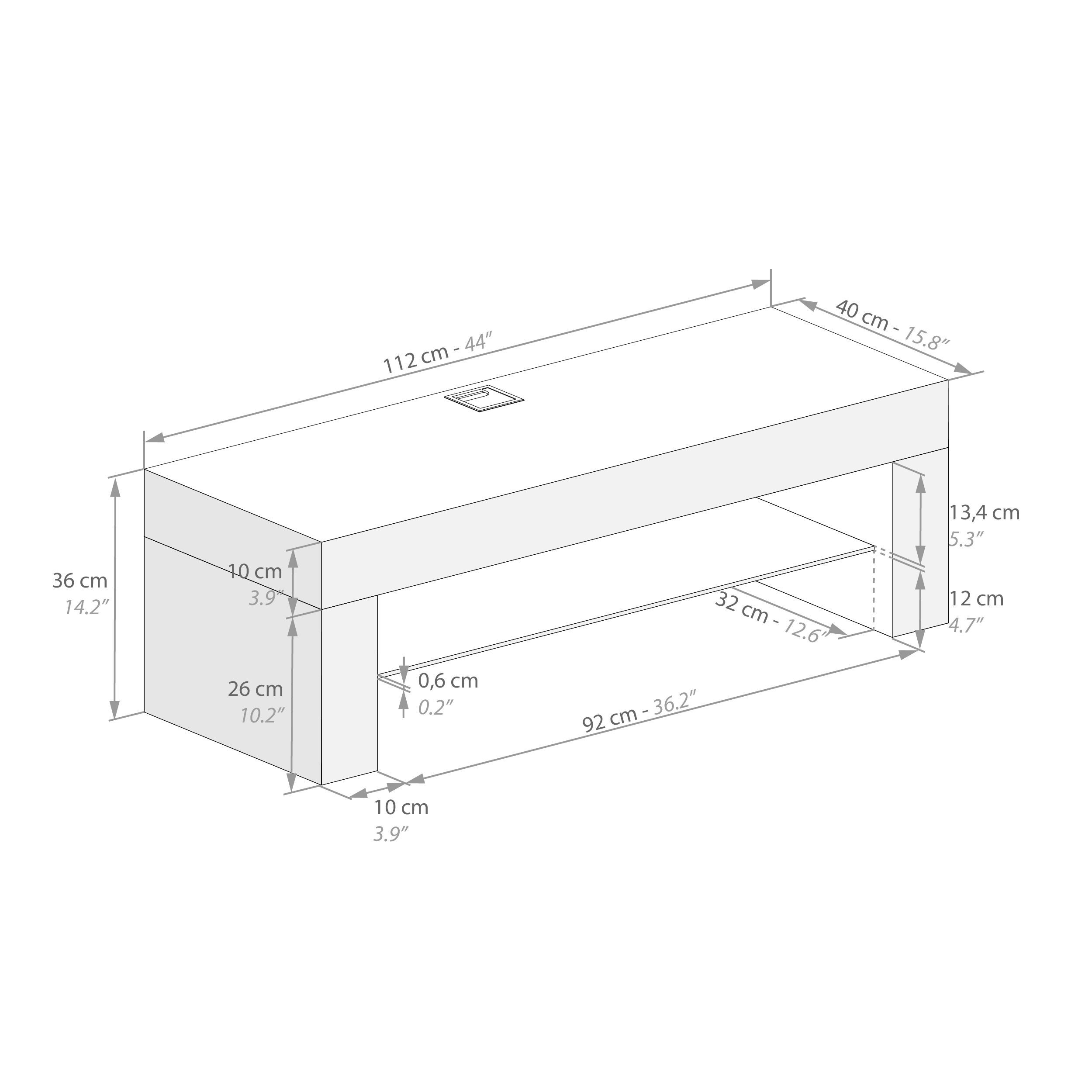 Низкопробный ТВ-шкаф в облагороженном Mobili Fiver Evolution ARCH-00027081 - Вид №40