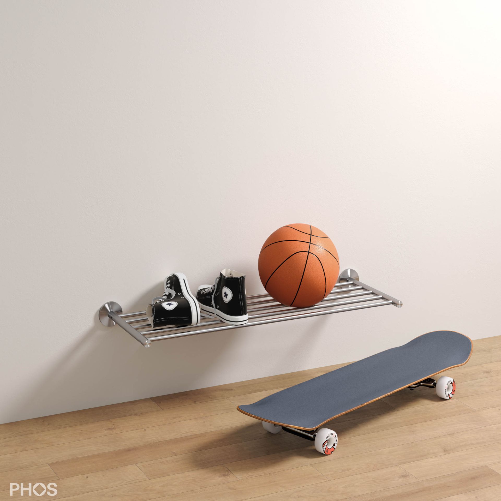 SR600-1W Настенная полка для обуви шириной 60 см. PHOS  - Вид №2