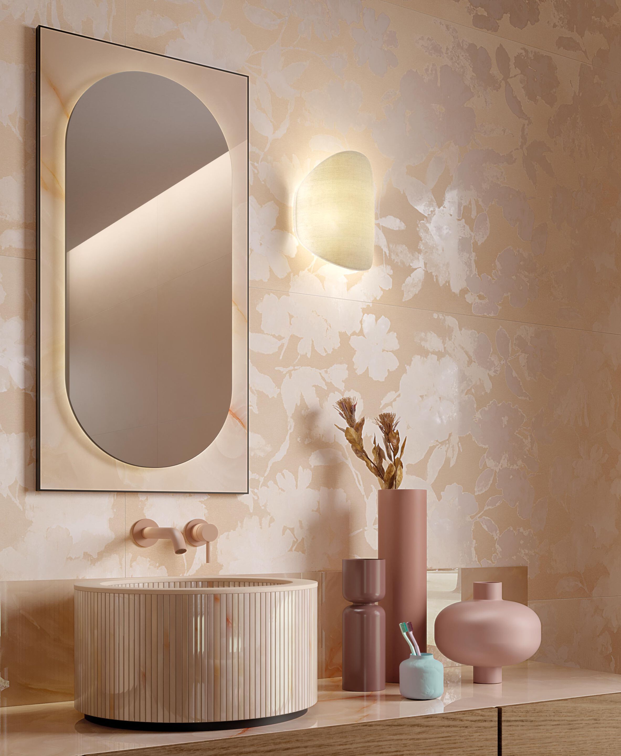 Белая паста с эффектом цемента и декоративная коробка FAP ceramiche Color &gt ARCH-00082087 - Вид №12