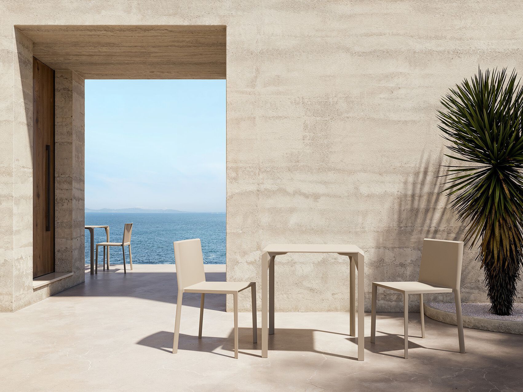 Квадратный садовый стол из полипропилена Vondom кварц ARCH-00080858 - Вид №2