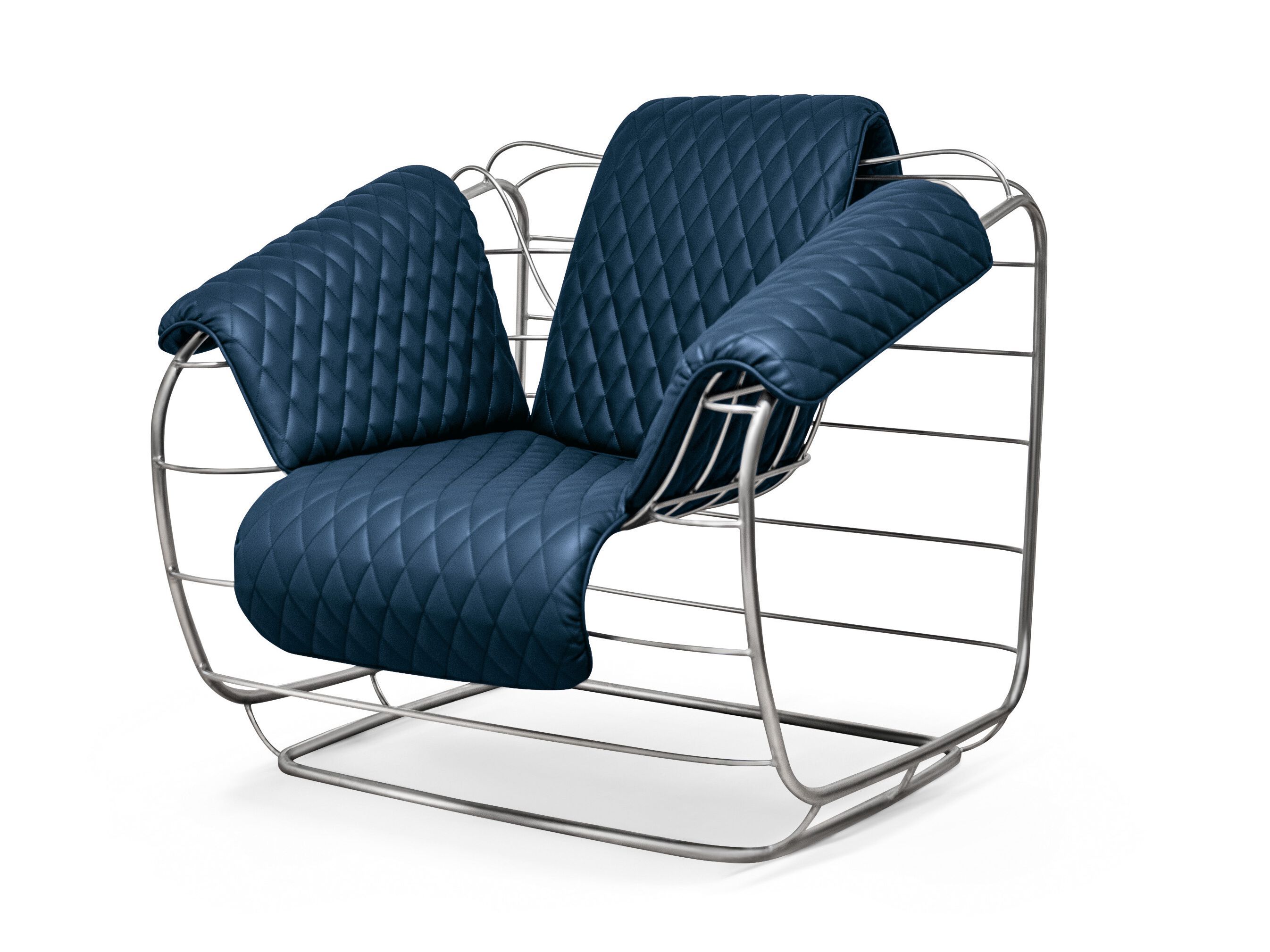 Кожаный стул с металлическим каркасом Cantori SAMIRA ARCH-00134039