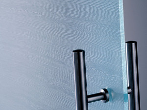 Полупрозрачное украшенное матовое стекло