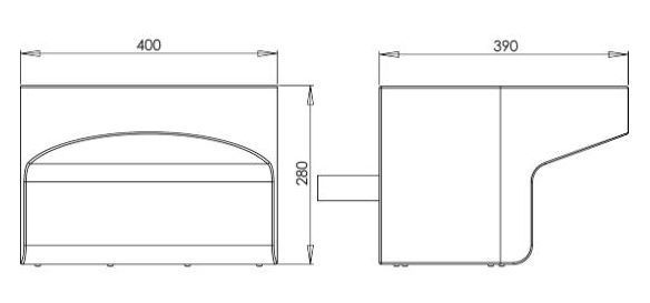 46270 Подвесная раковина настенная овальная PURUS  белая  - Вид №1