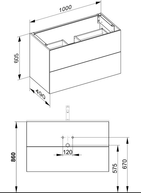 32973110000 Тумба под умывальник KEUCO Plan - Вид №3