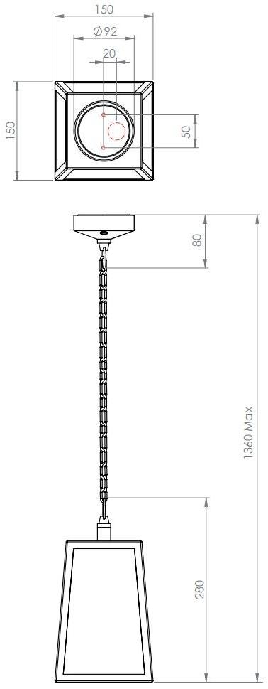 Astro Lighting Подвесной светильник для улицы из стали и стекла Calvi sun-id-1350001 - Вид №7