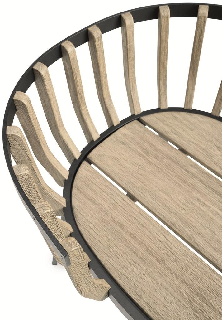 Ethimo Садовый стул из тика с подлокотниками Swing Swpd05 - Вид №16