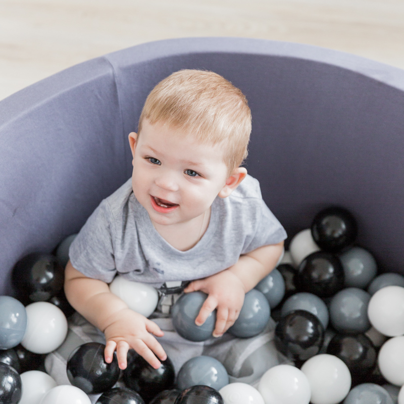 Шары для сухого бассейна "Монохром", 200 штук VAMVIGVAM  281502 Белый;черный;серый Santreyd  - Вид №5