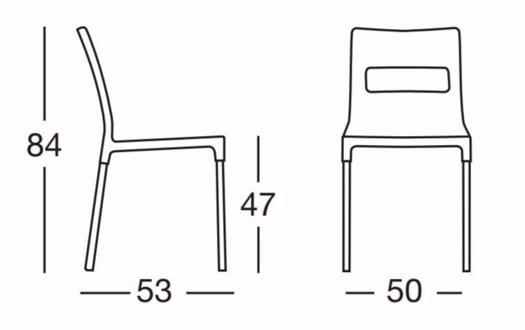 SCAB DESIGN Штабелируемый стул из технополимера Diva sun-id-1397346 - Вид №7