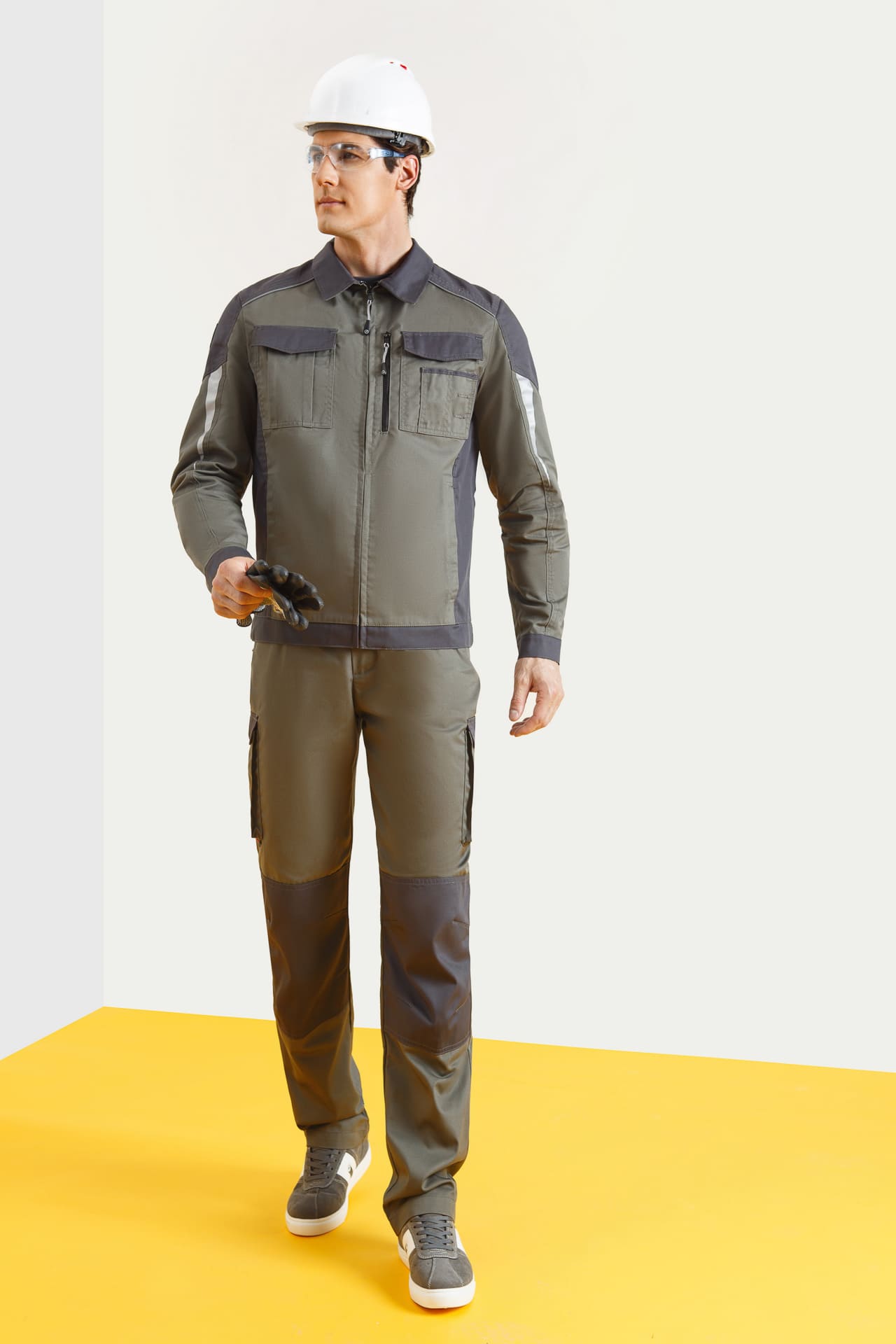 4974820 Костюм  NEW серый хаки графит STATUS  Летняя спецодежда  размер 60-62/170-176  - Вид №6