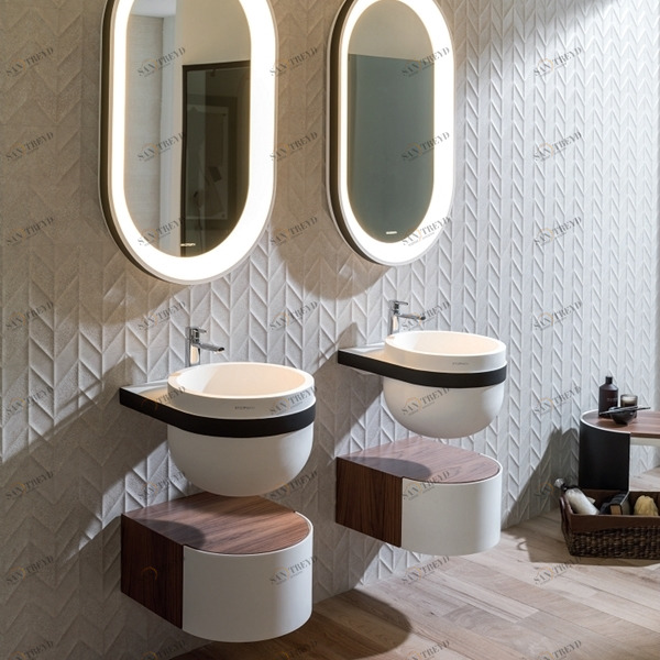 S502700017 Подвесная раковина настенная овальная SYSTEMPOOL  белая 