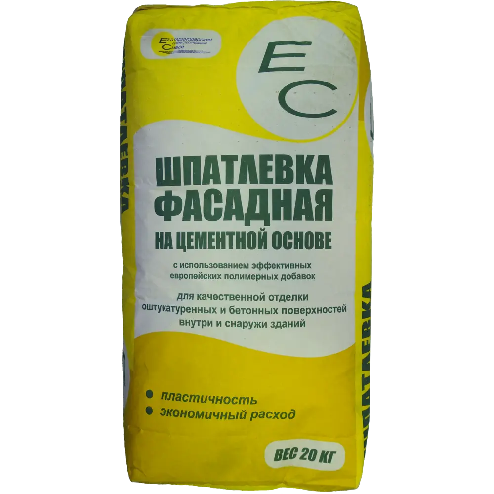 Шпаклёвка цементная ЕС Фасадная серая 20 кг 82480947 STLM-2056451 EC