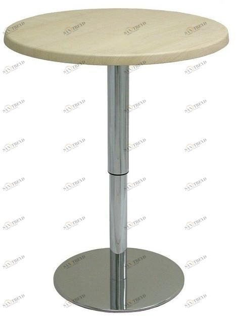 Vela Arredamenti Круглый регулируемый по высоте стол из нержавеющей стали Slim-inox-tel sun-id-1350841