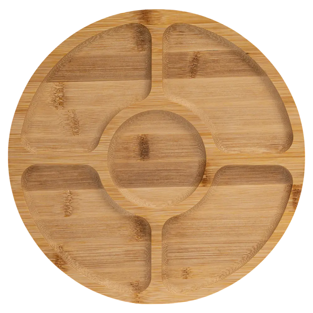 Менажница Vidage из бамбука с 5 секциями для кухонной организации 89421533 STLM-1578349 - Вид №1