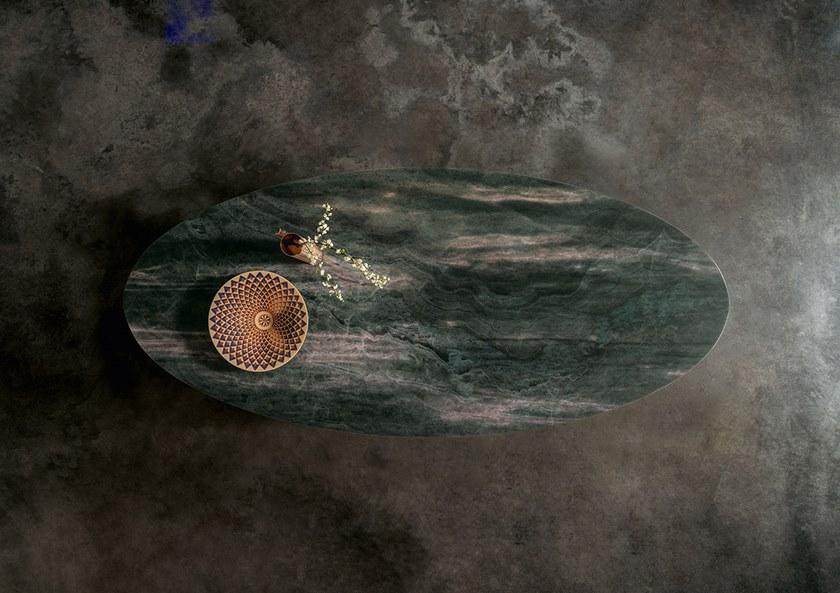 Devina Nais Стеклянный стол под мрамор sun-id-1437100 - Вид №2