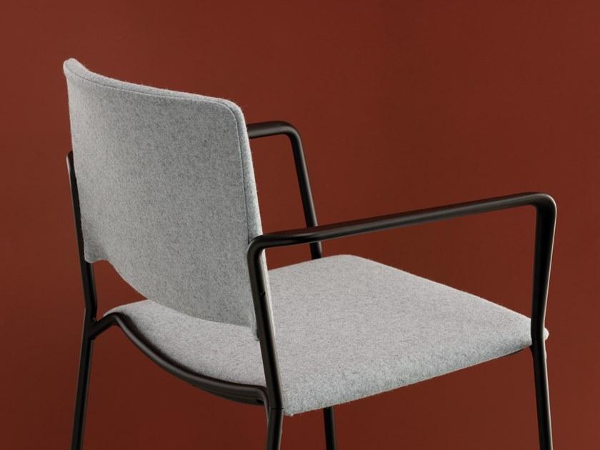 ENEA Штабелируемый тканевый стул с подлокотниками Ema sun-id-1445413 - Вид №2