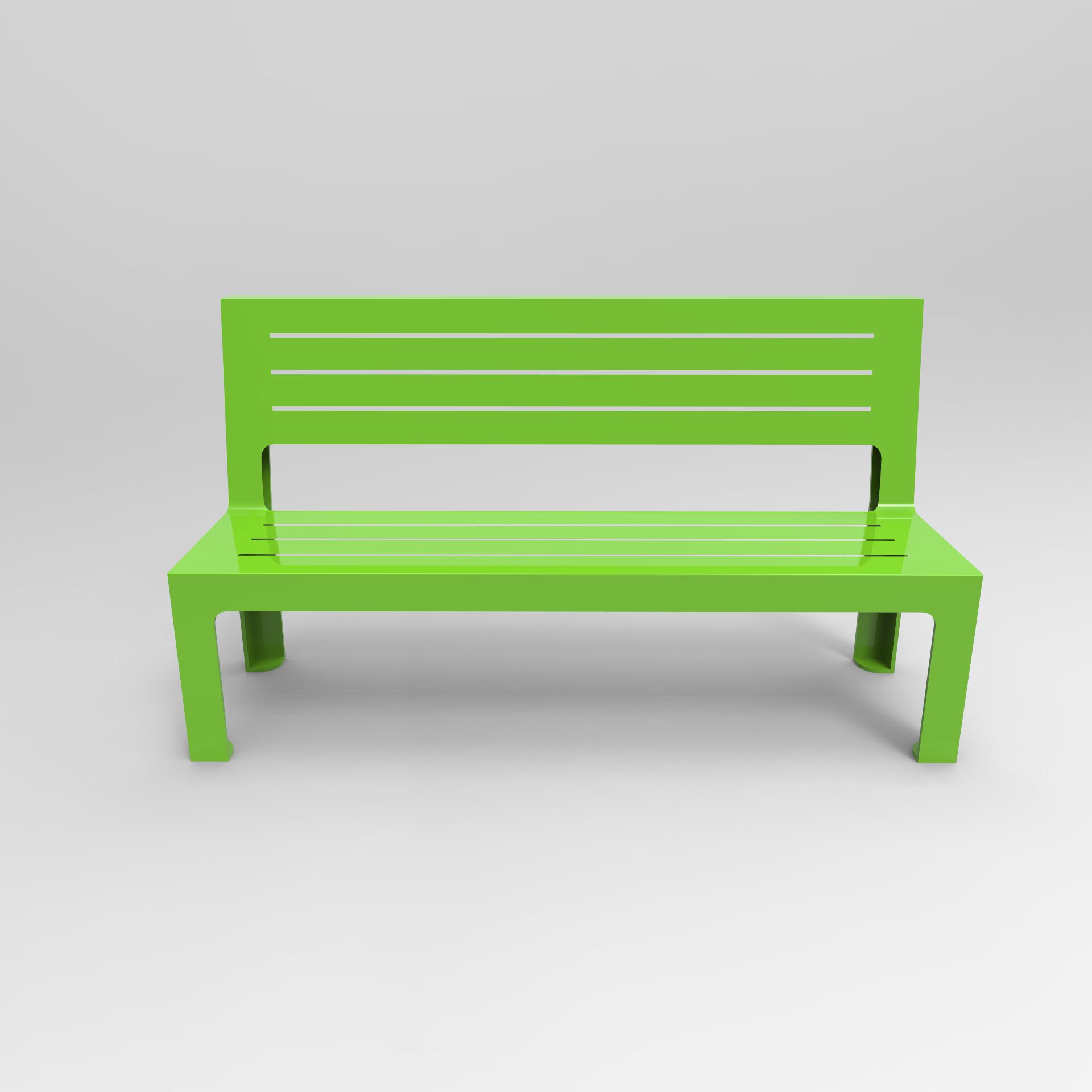 Стальная скамья со спинкой CITYSì Italy ARCH-00029605 - Вид №4