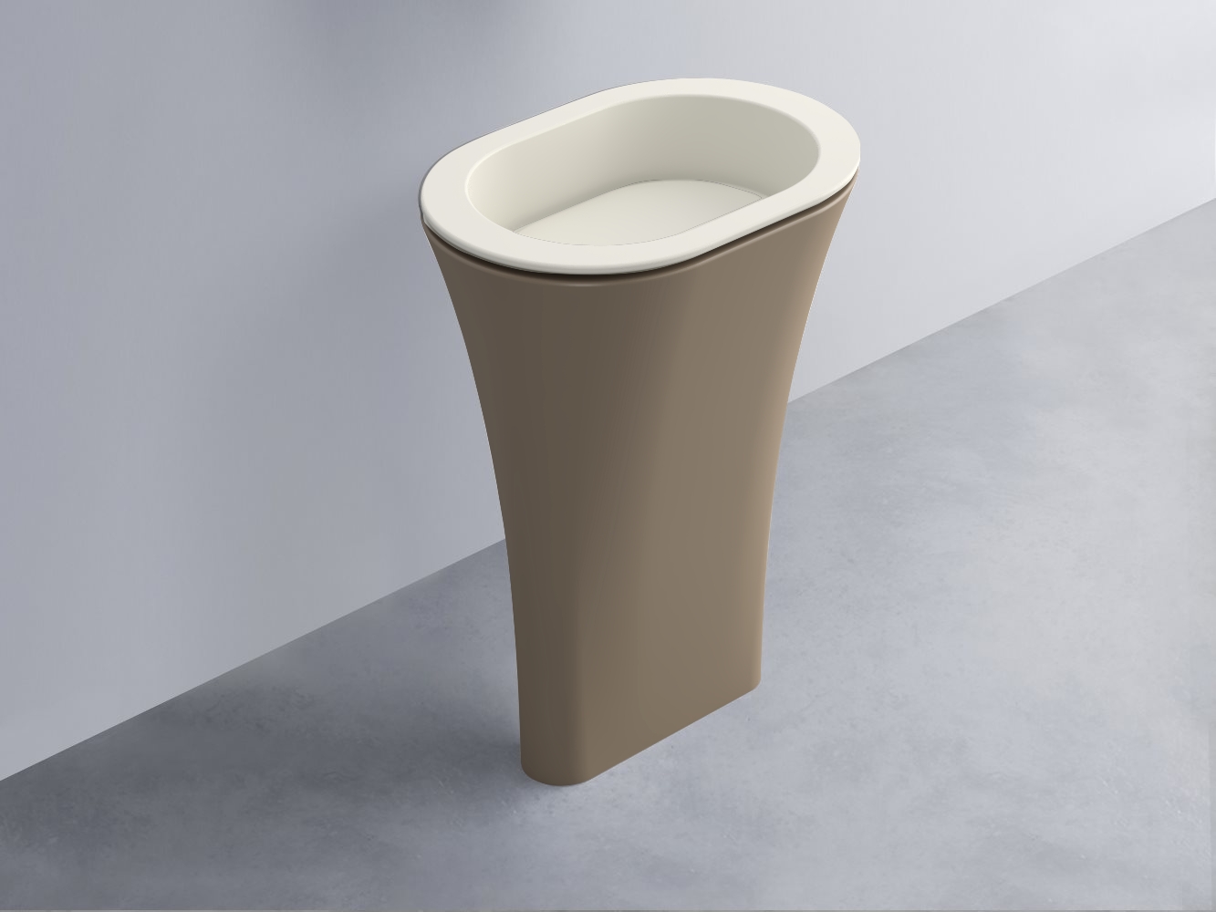AMLA65-TL+AMPILO-TL+AMCOLO-AN Раковина Amedeo Ovale отдельностоящая cielo Enjoy + Amedeo Ceramica Cielo