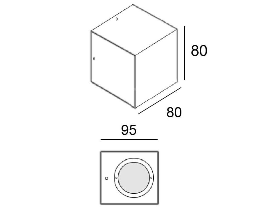 Алюминиевый настенный светильник BEL-LIGHTING Куб ARCH-00022335 - Вид №2