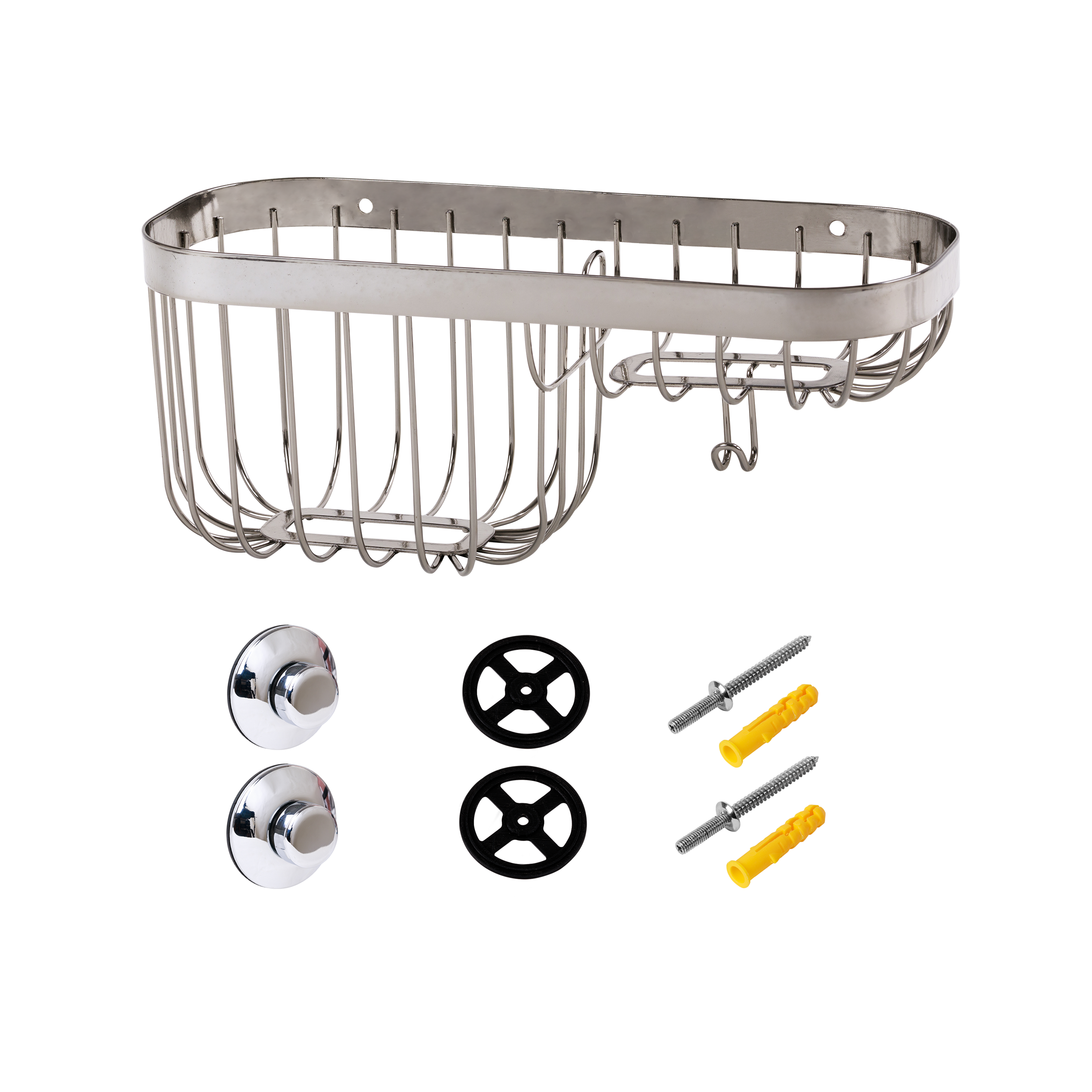 82667511 Полка с мыльницей на присосках цвет хром Neo STLM-0033378 SENSEA  - Вид №1