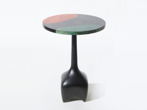 Круглый алюминиевый журнальный столик