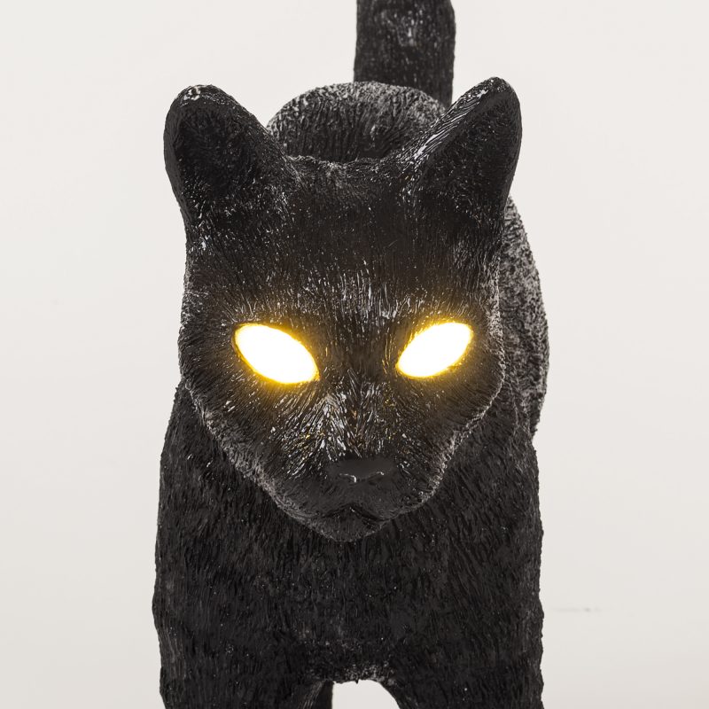 Настольная лампа черная 52х46 см Jobby Black 15041 SELETTI ЖИВОТНЫЕ, КОШКА 00-3882460 Черный  - Вид №5