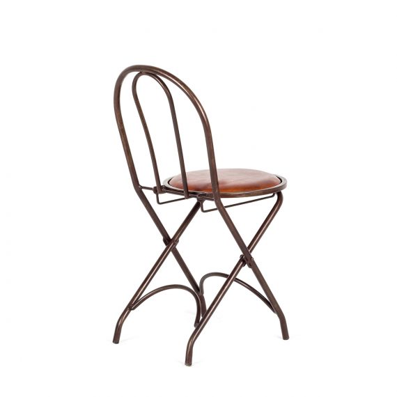080221 Раскладной кожаный стул Francisco Segarra Tesh Santreyd 